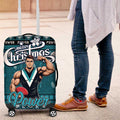 Power Football Xmas Luggage Cover Australia AFL Mascot