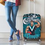 Power Football Xmas Luggage Cover Australia AFL Mascot