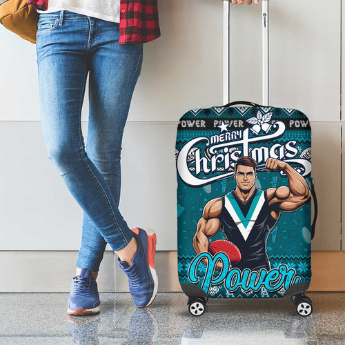 Power Football Xmas Luggage Cover Australia AFL Mascot