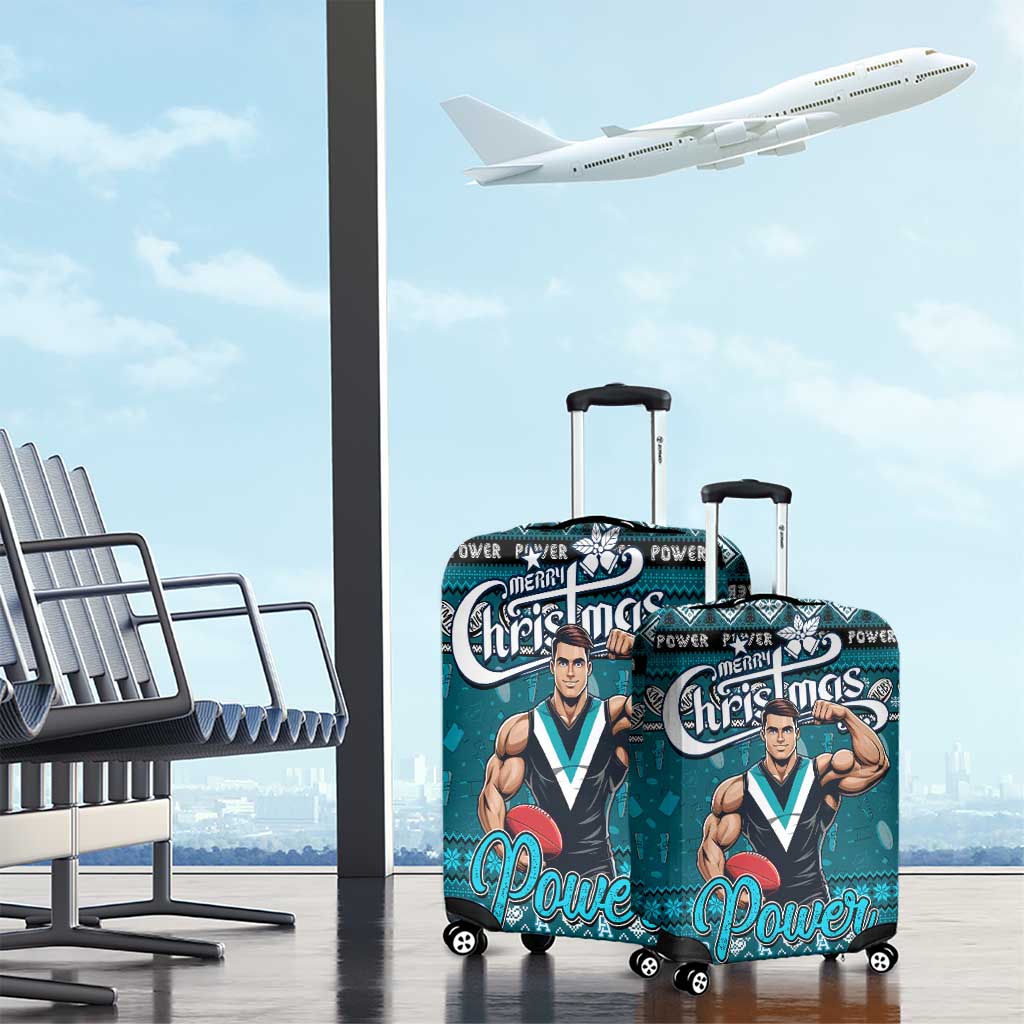 Power Football Xmas Luggage Cover Australia AFL Mascot