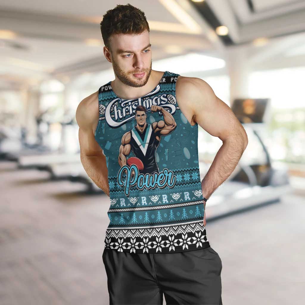 Personalized Power Rugby Xmas Men Tank Top Australia AFL Mascot