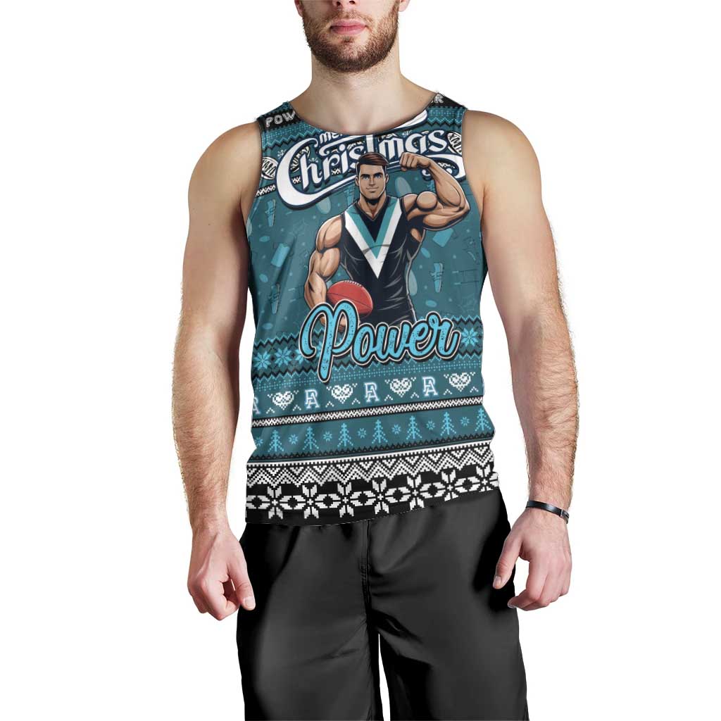 Personalized Power Rugby Xmas Men Tank Top Australia AFL Mascot
