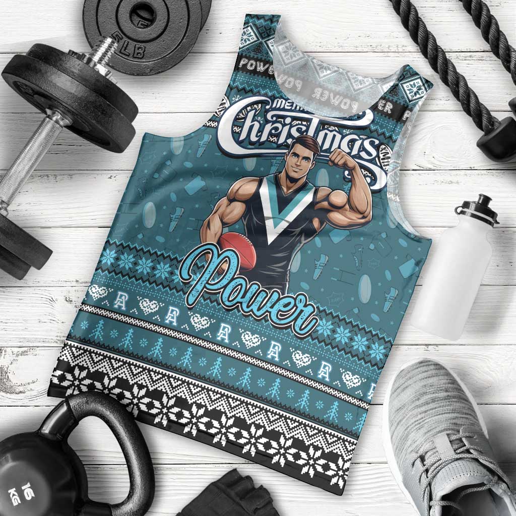 Personalized Power Rugby Xmas Men Tank Top Australia AFL Mascot