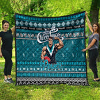 Power Football Xmas Quilt Australia AFL Mascot