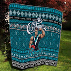 Power Football Xmas Quilt Australia AFL Mascot