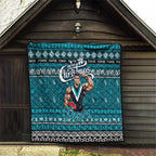 Power Football Xmas Quilt Australia AFL Mascot