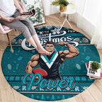 Power Football Xmas Round Carpet Australia AFL Mascot
