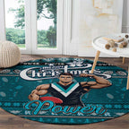 Power Football Xmas Round Carpet Australia AFL Mascot