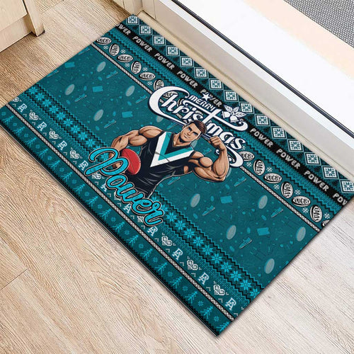 Power Football Xmas Rubber Doormat Australia AFL Mascot