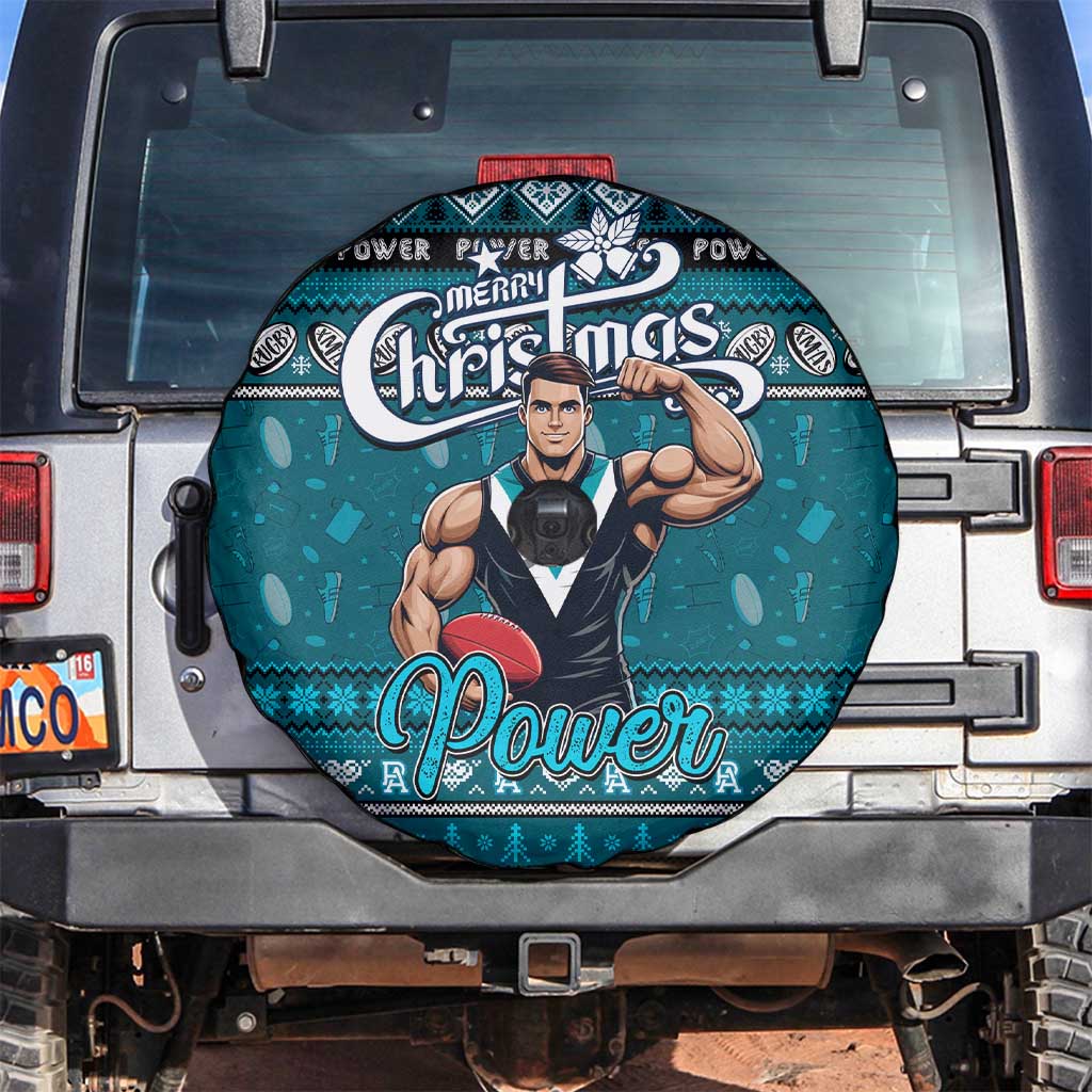 Power Football Xmas Spare Tire Cover Australia AFL Mascot