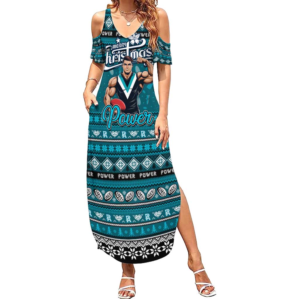 Personalized Power Rugby Xmas Summer Maxi Dress Australia AFL Mascot