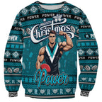 Personalized Power Rugby Xmas Sweatshirt Australia AFL Mascot