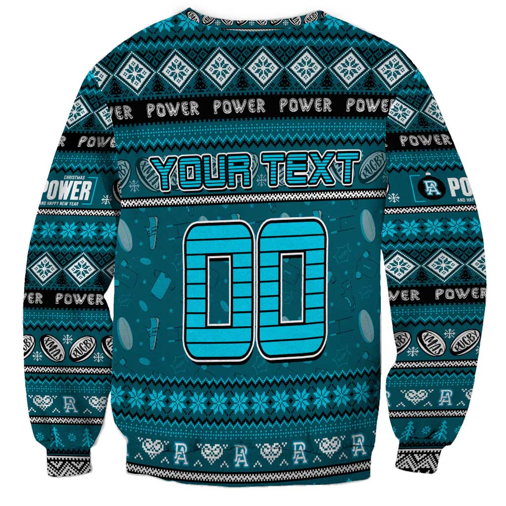Personalized Power Rugby Xmas Sweatshirt Australia AFL Mascot