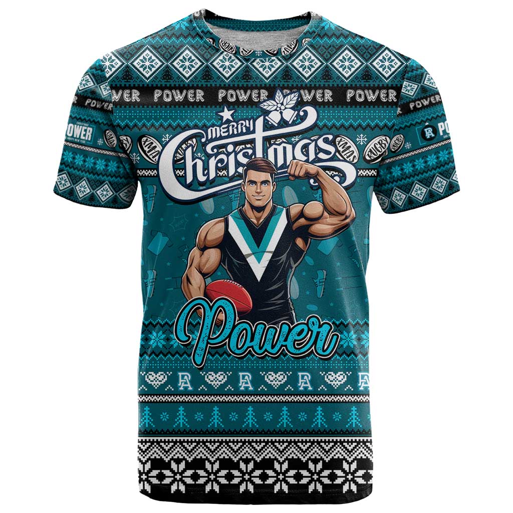 Personalized Power Rugby Xmas T Shirt Australia AFL Mascot