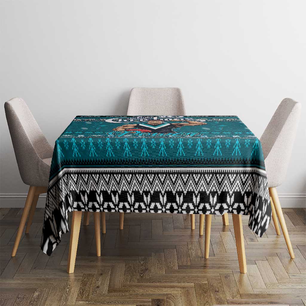 Power Football Xmas Tablecloth Australia AFL Mascot