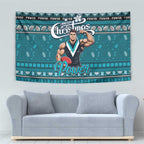 Power Football Xmas Tapestry Australia AFL Mascot
