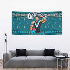 Power Football Xmas Tapestry Australia AFL Mascot