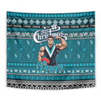 Power Football Xmas Tapestry Australia AFL Mascot