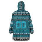 Personalized Power Rugby Xmas Wearable Blanket Hoodie Australia AFL Mascot