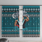 Power Football Xmas Window Curtain Australia AFL Mascot