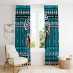Power Football Xmas Window Curtain Australia AFL Mascot