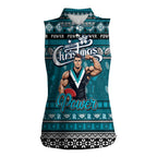 Personalized Power Rugby Xmas Women Sleeveless Polo Shirt Australia AFL Mascot