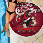Bombers Football Xmas Beach Blanket Australia AFL Mascot