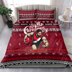 Bombers Football Xmas Bedding Set Australia AFL Mascot