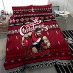 Bombers Football Xmas Bedding Set Australia AFL Mascot
