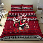 Bombers Football Xmas Bedding Set Australia AFL Mascot