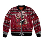 Personalized Bombers Rugby Xmas Bomber Jacket Australia AFL Mascot