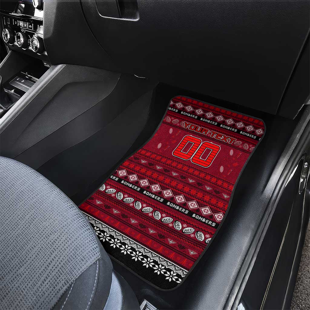 Bombers Football Xmas Car Mats Australia AFL Mascot