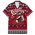 Personalized Bombers Rugby Xmas Hawaiian Shirt Australia AFL Mascot