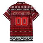 Personalized Bombers Rugby Xmas Hawaiian Shirt Australia AFL Mascot