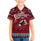 Personalized Bombers Rugby Xmas Hawaiian Shirt Australia AFL Mascot