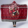 Bombers Football Xmas Hooded Blanket Australia AFL Mascot