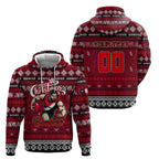 Personalized Bombers Rugby Xmas Hoodie Australia AFL Mascot