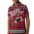 Personalized Bombers Rugby Xmas Kid Polo Shirt Australia AFL Mascot