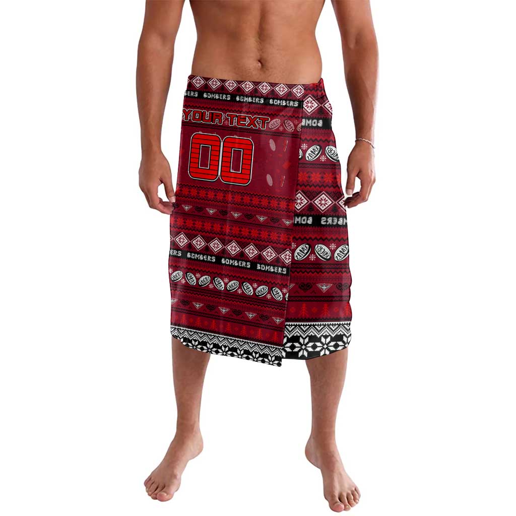 Personalized Bombers Rugby Xmas Lavalava Australia AFL Mascot