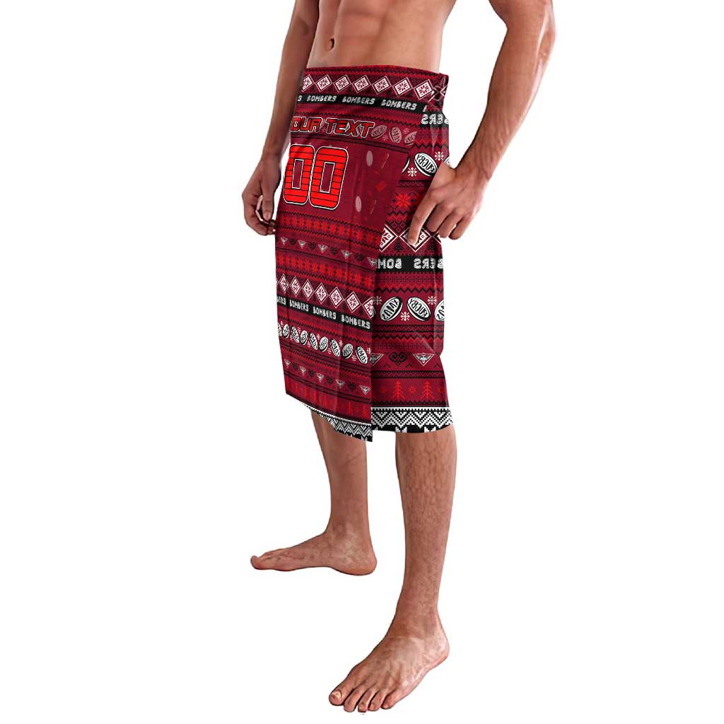 Personalized Bombers Rugby Xmas Lavalava Australia AFL Mascot