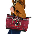Bombers Football Xmas Leather Tote Bag Australia AFL Mascot