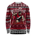 Personalized Bombers Rugby Xmas Long Sleeve Shirt Australia AFL Mascot