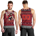 Personalized Bombers Rugby Xmas Men Tank Top Australia AFL Mascot