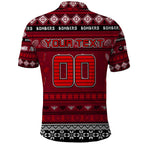 Personalized Bombers Rugby Xmas Polo Shirt Australia AFL Mascot