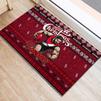 Bombers Football Xmas Rubber Doormat Australia AFL Mascot