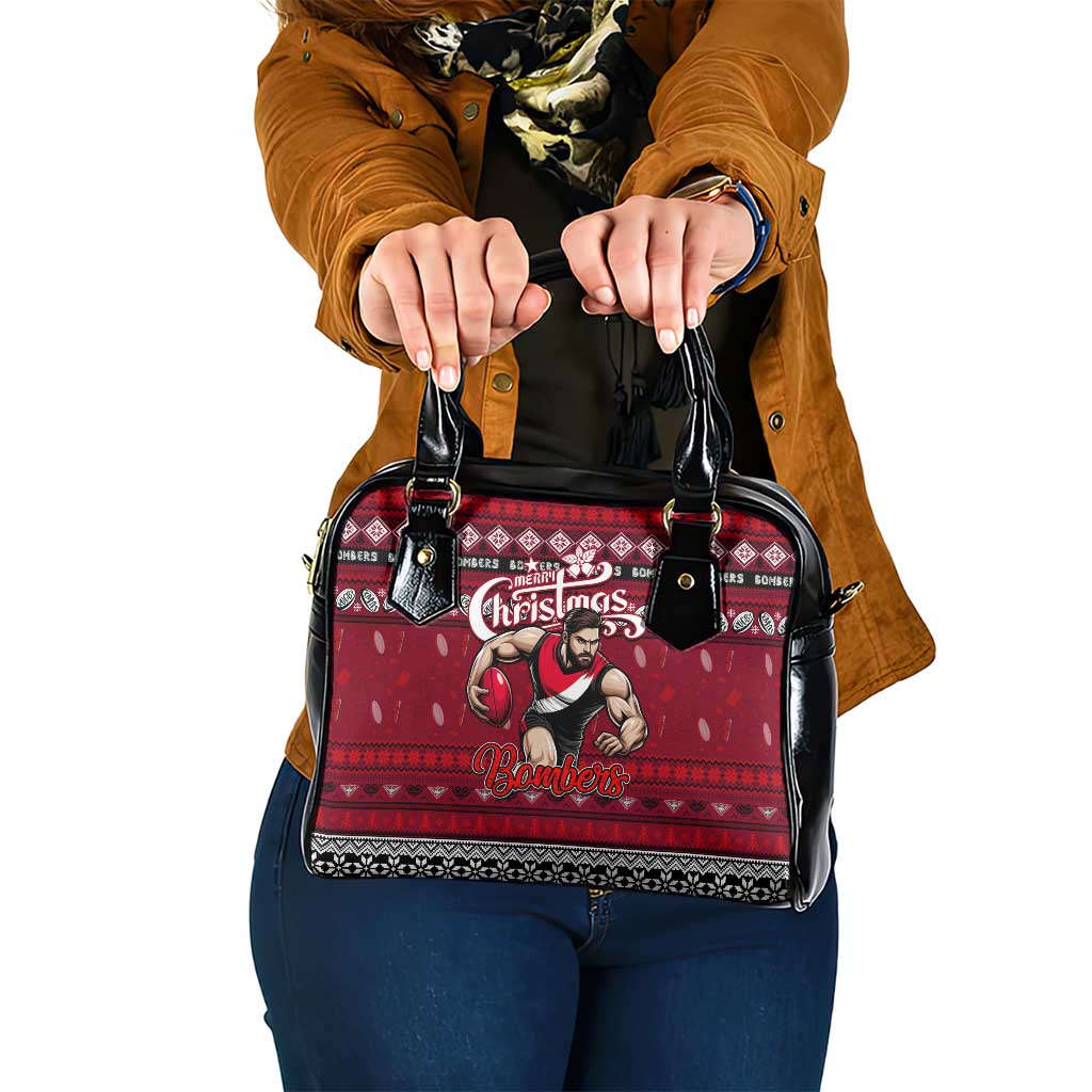 Bombers Football Xmas Shoulder Handbag Australia AFL Mascot