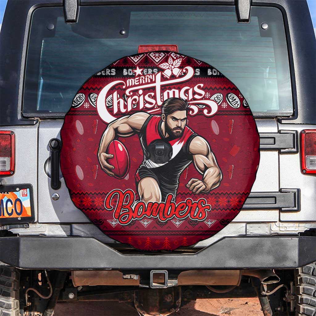 Bombers Football Xmas Spare Tire Cover Australia AFL Mascot
