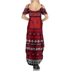 Personalized Bombers Rugby Xmas Summer Maxi Dress Australia AFL Mascot