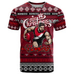Personalized Bombers Rugby Xmas T Shirt Australia AFL Mascot