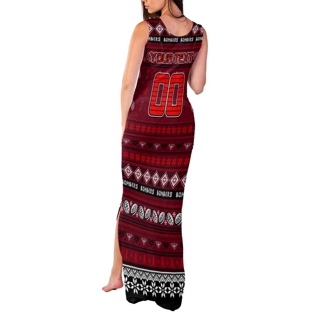 Personalized Bombers Rugby Xmas Tank Maxi Dress Australia AFL Mascot
